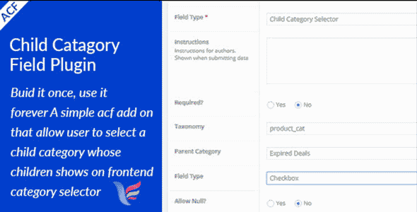 ACF Child Category Field