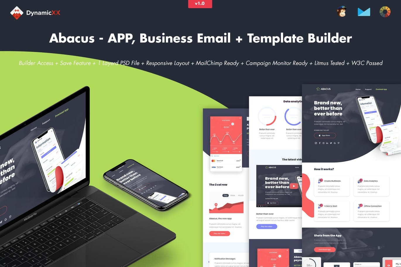 Abacus - APP Business Email + Template Builder