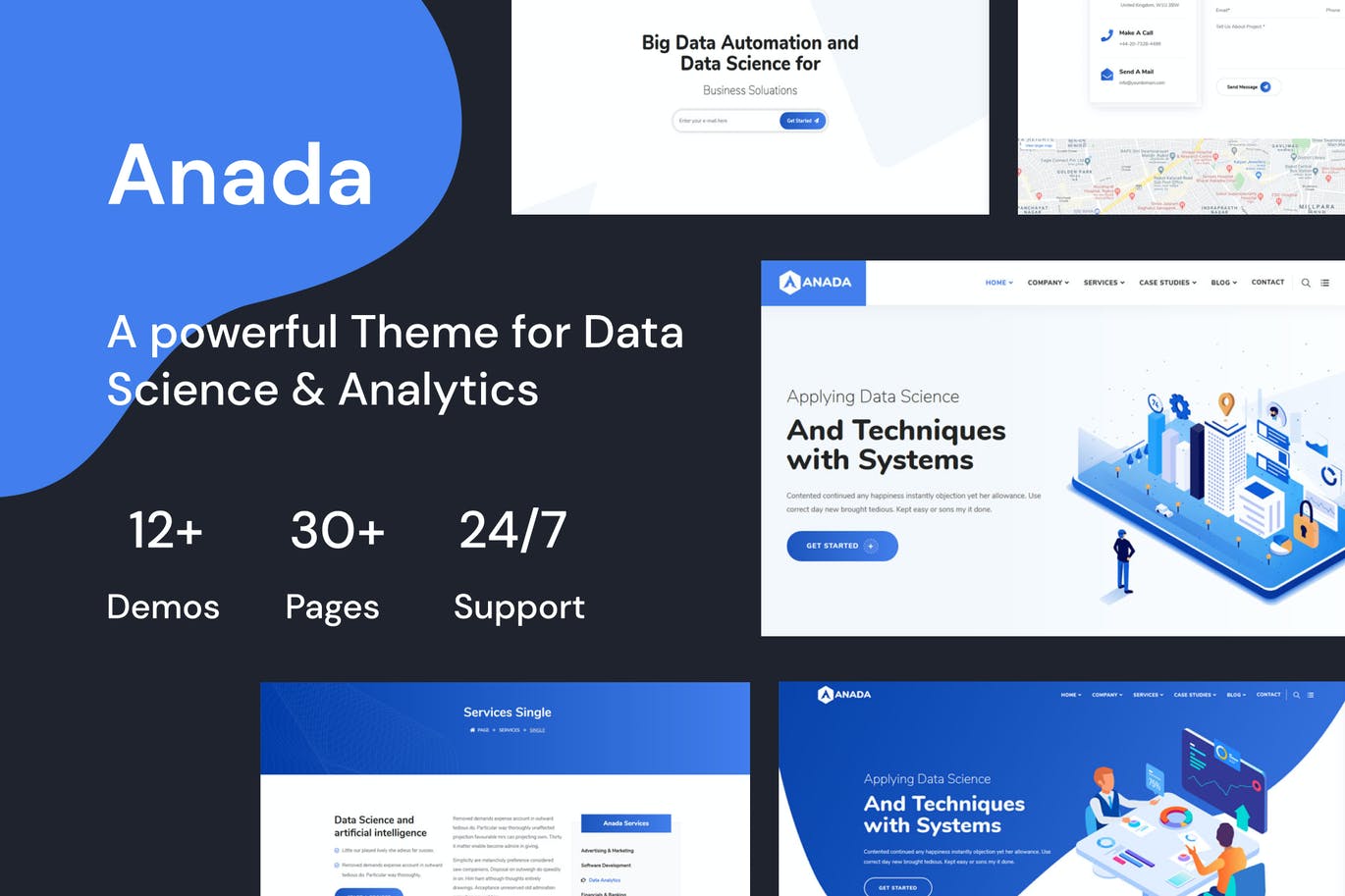 Anada -Data Science & Analytics Landing Page Theme