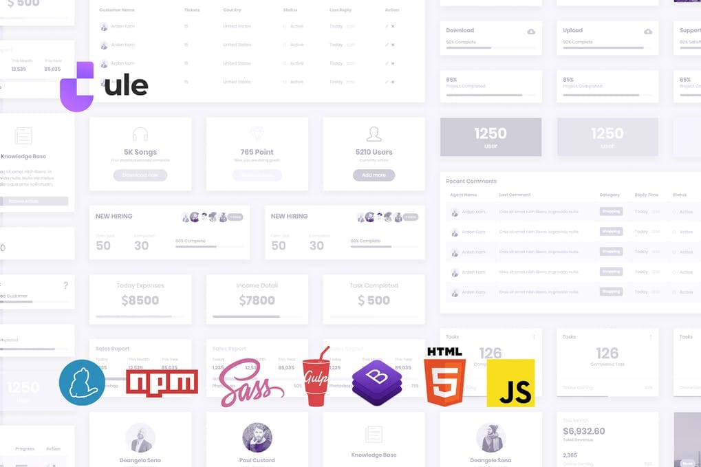 Dashboard HTML Template for Bootstrap 4