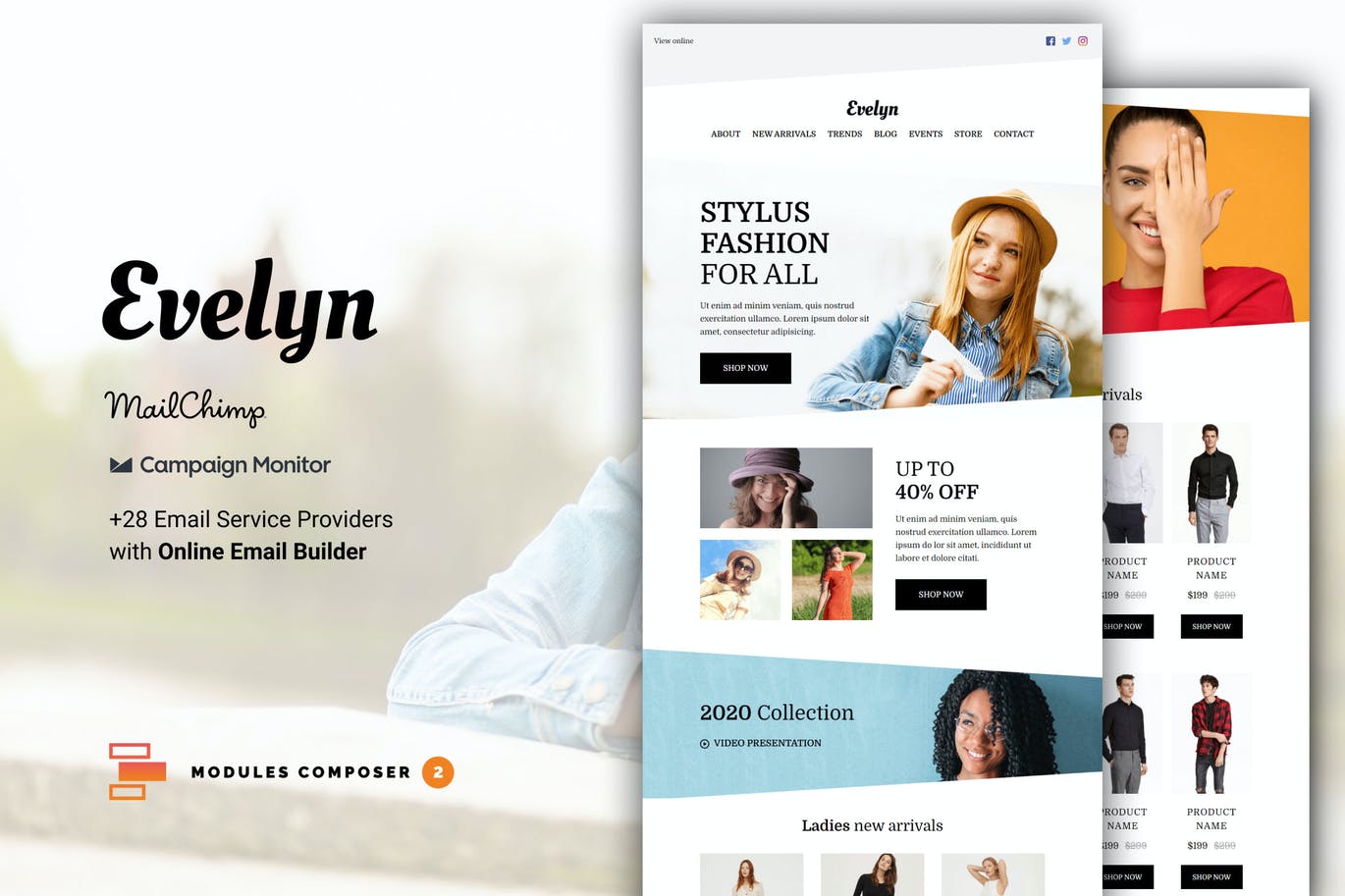 Evelyn - E-commerce Responsive Email Template