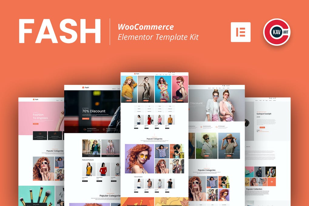 Fash - WooCommerce Elementor Template Kit