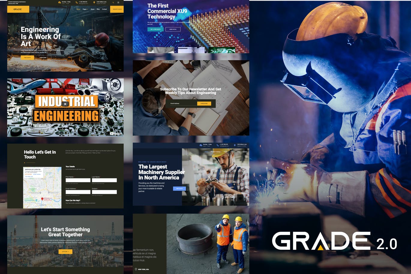 Grade - Engineering industrial WP Theme