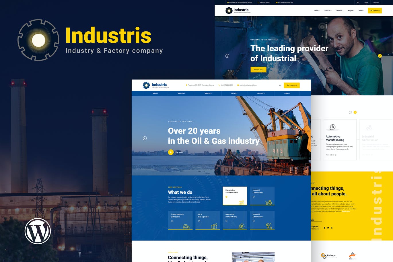 Industris - Factory Business WordPress Theme