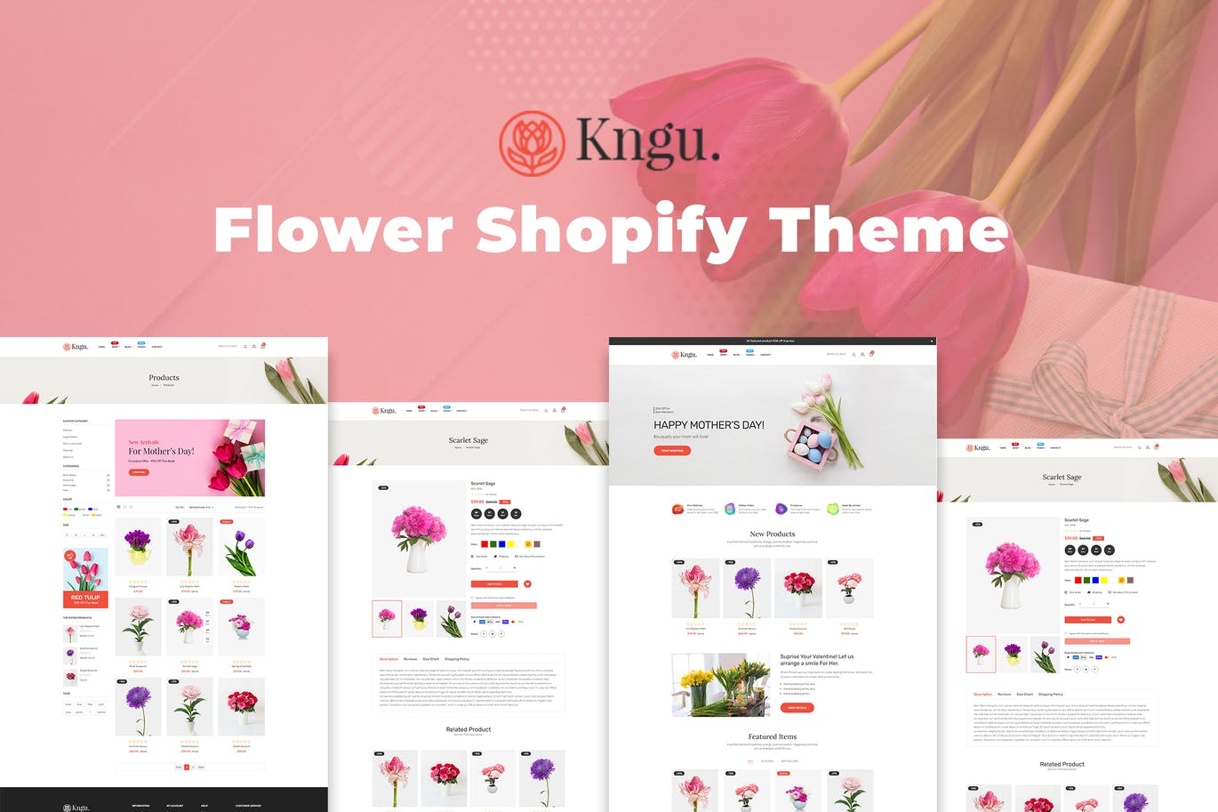 Kngu - Flower Shopify Theme