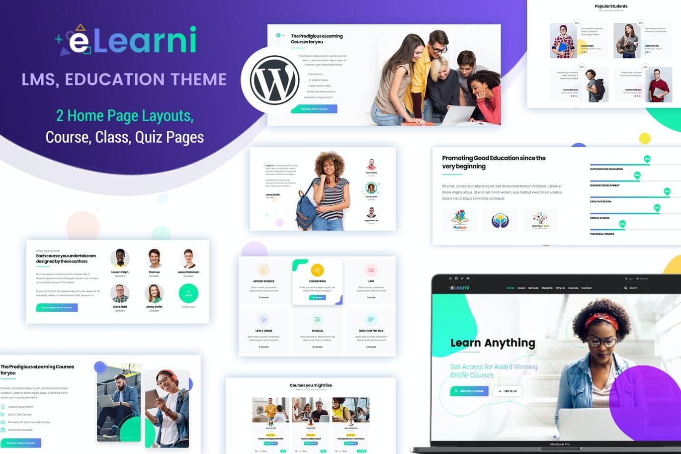 LMS Online Courses WordPress Theme - eLearni