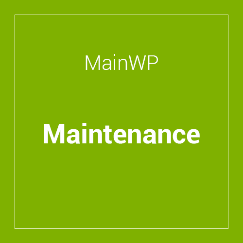 MainWP Maintenance Extension