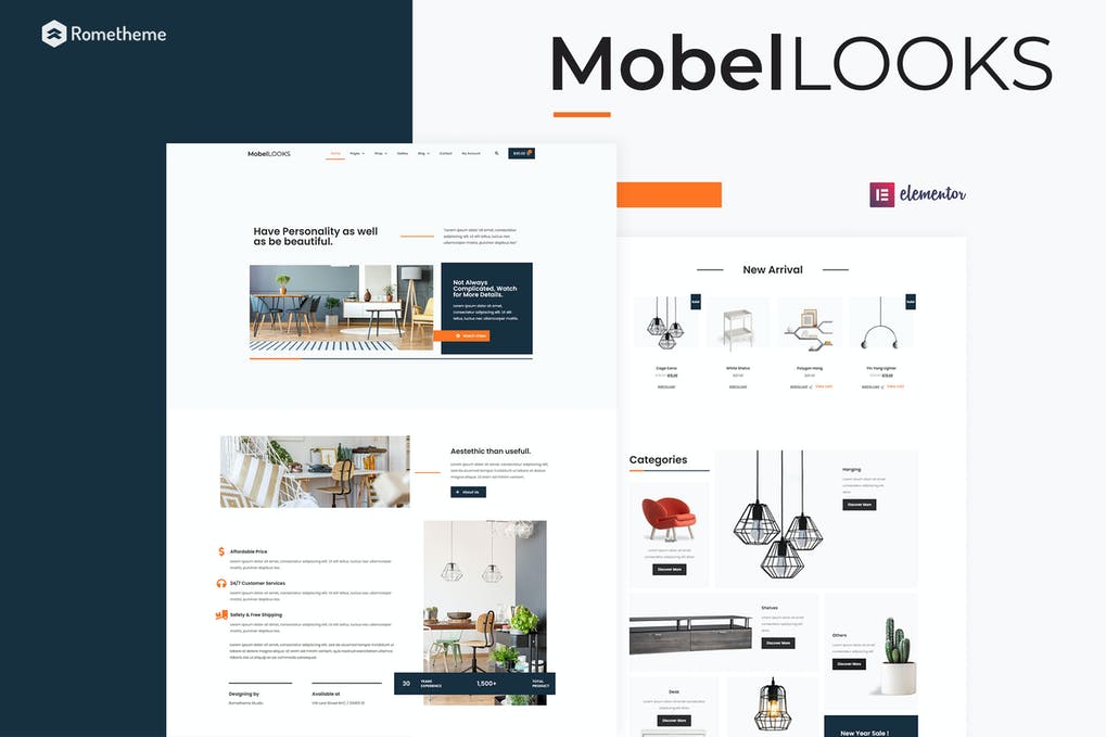 Mobel Looks - Furniture Store WooCommerce Elementor Template Kit