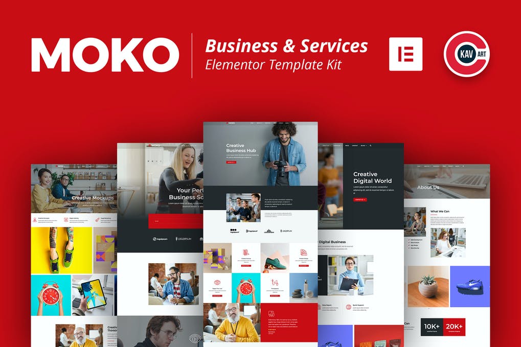 Moko - Business & Services Elementor Template Kit