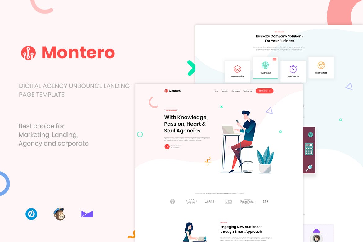 Montero - Digital Agency Unbounce Landing Page