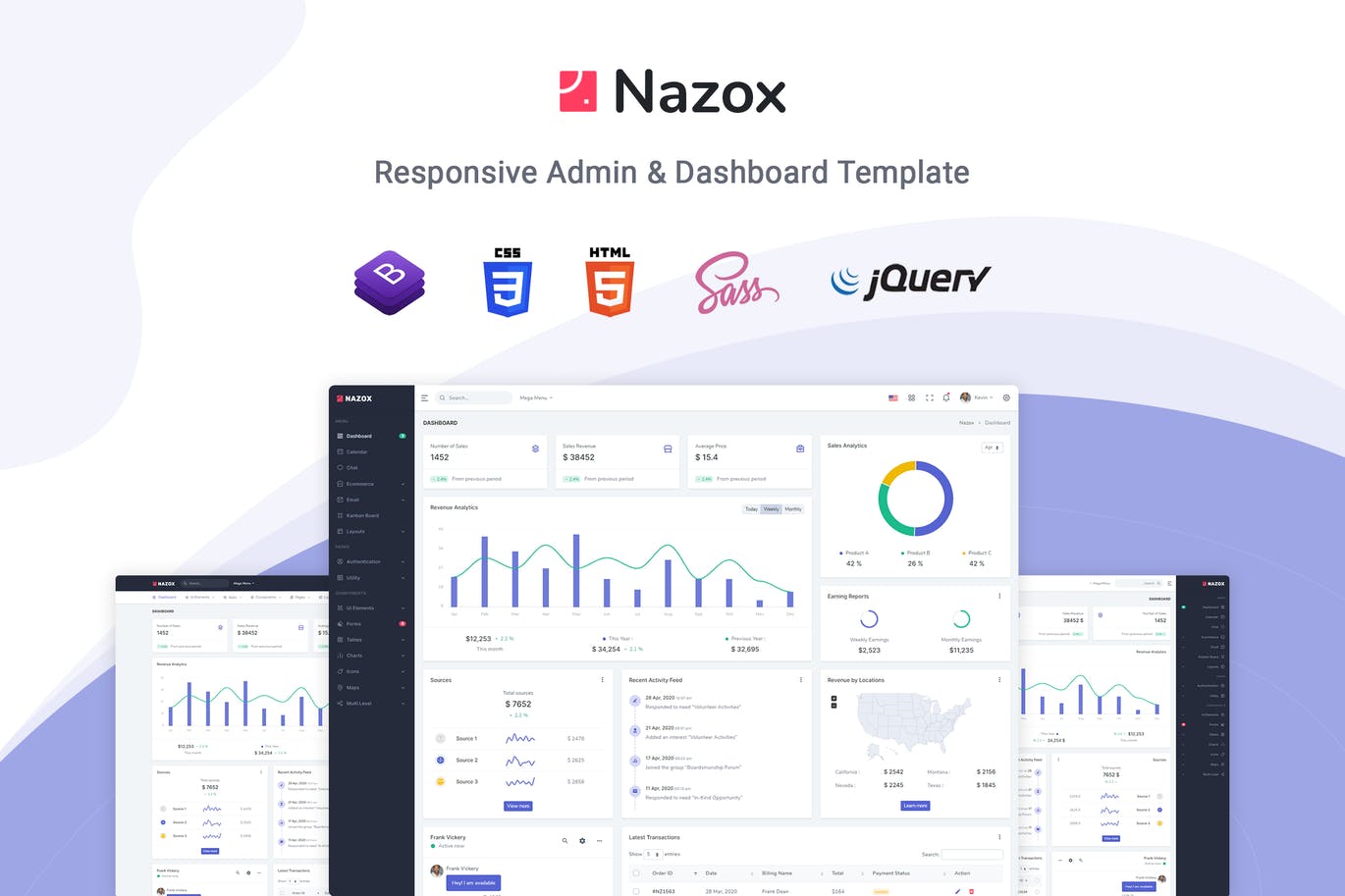 Nazox - Admin & Dashboard Template