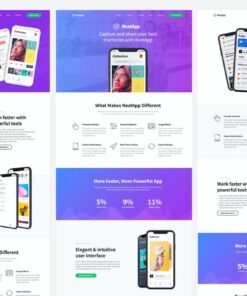 NextApp - App Landing Page Template Kit