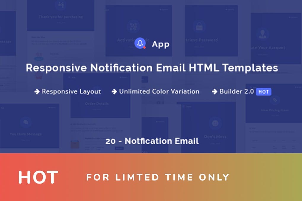 NotificationApp - Responsive Notification Email HT