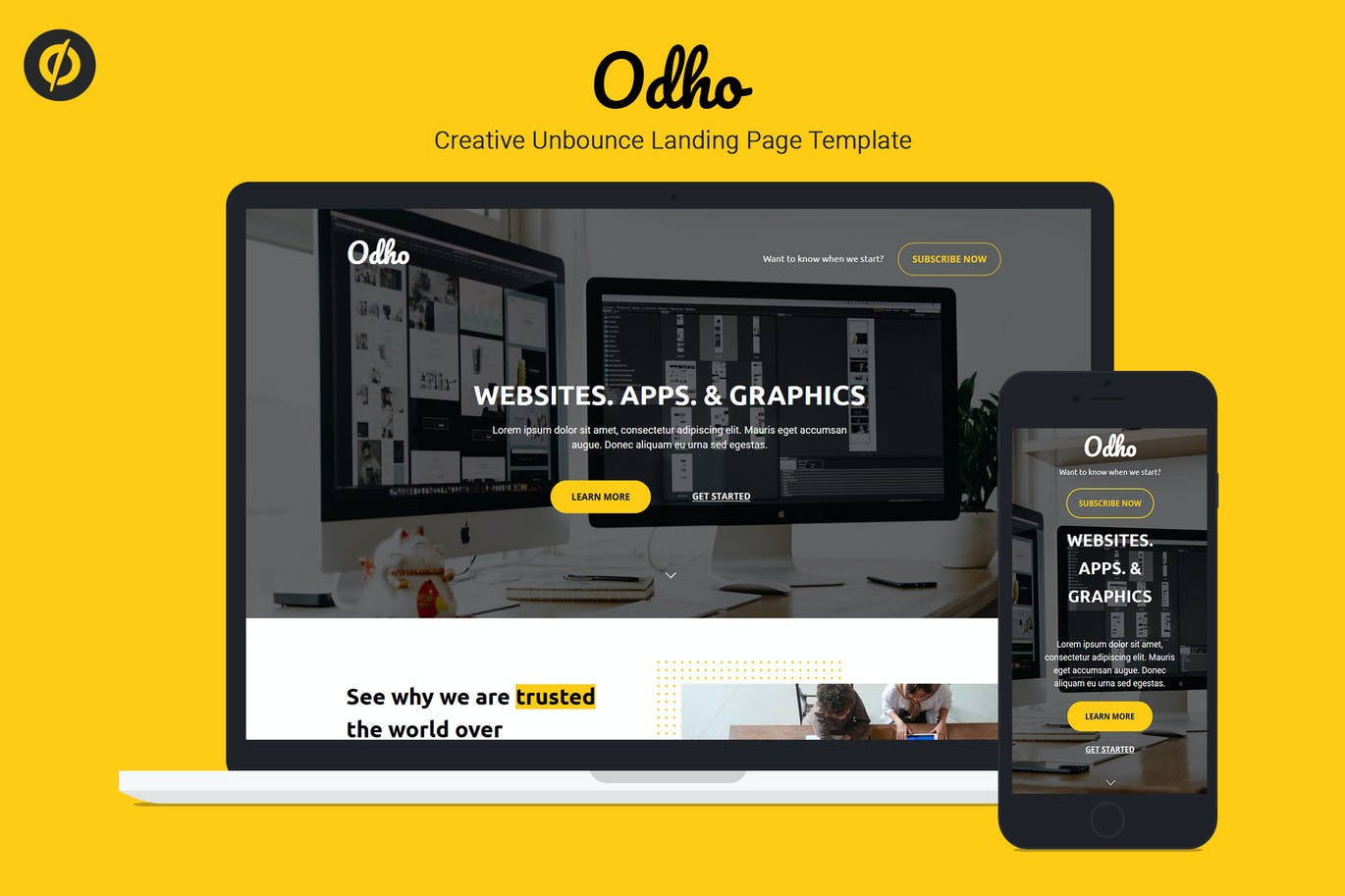 Odho-—-Responsive-Unbounce-Landing-Page-Template