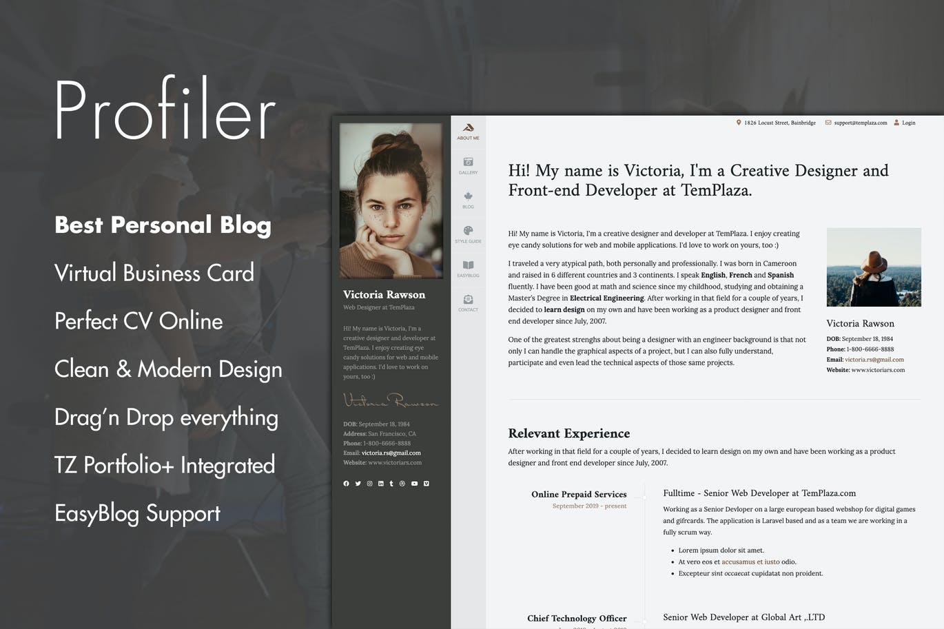 Profiler-Personal-Blog-Joomla-Template