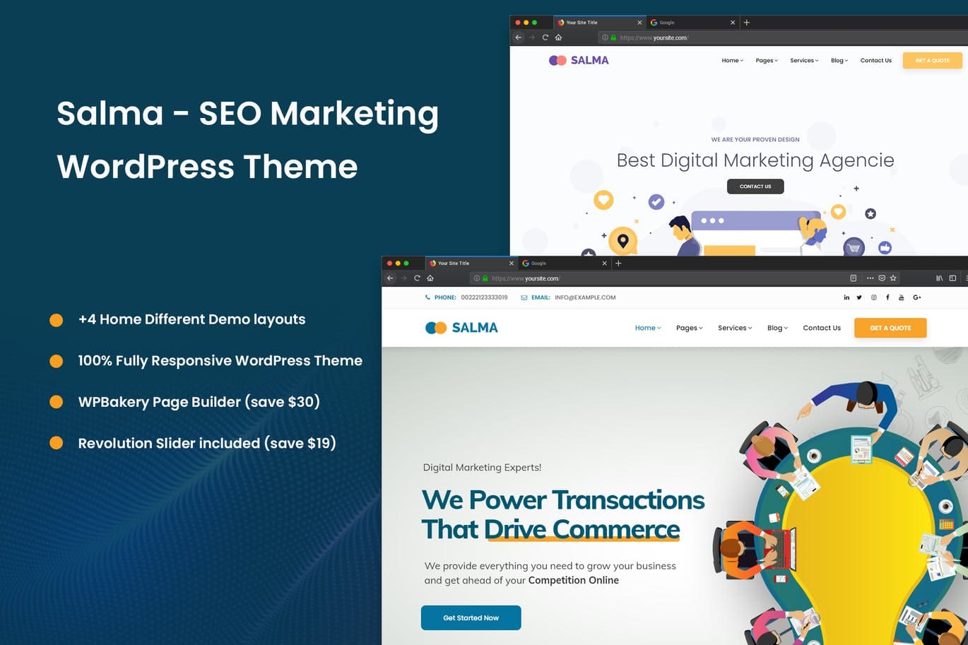 Salma - SEO Marketing WordPress Theme