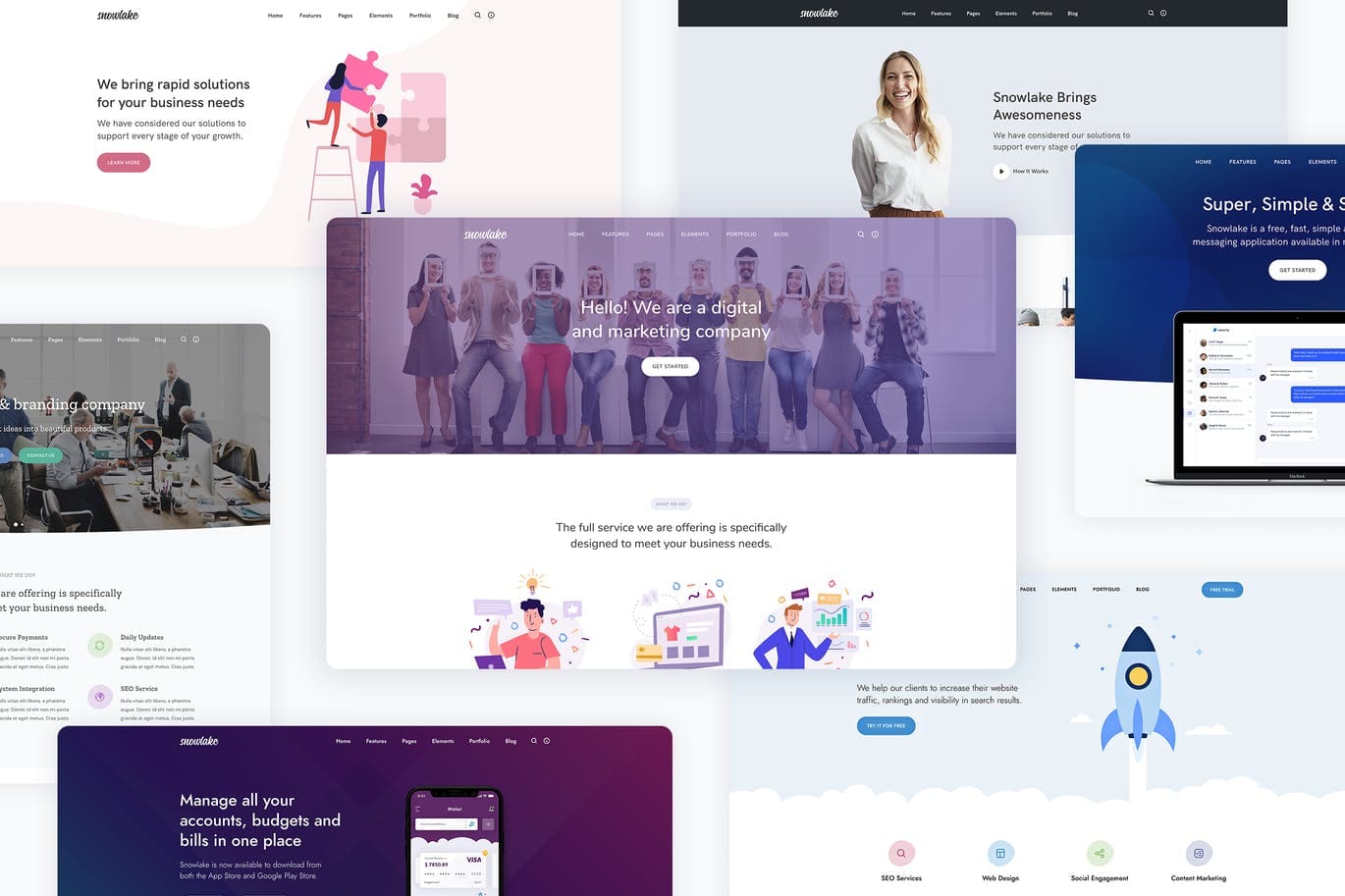 Snowlake-Creative-Business-Startup-WordPress