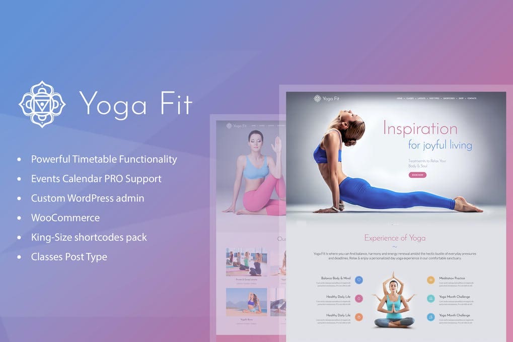 Yoga Fit - Sports Fitness & Gym WordPress Theme